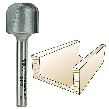 Whiteside Router Bit 1376 - Bowl & Tray Bit, 1-1/4" Cutting Diameter, 1/2" Cutting Length - View #8